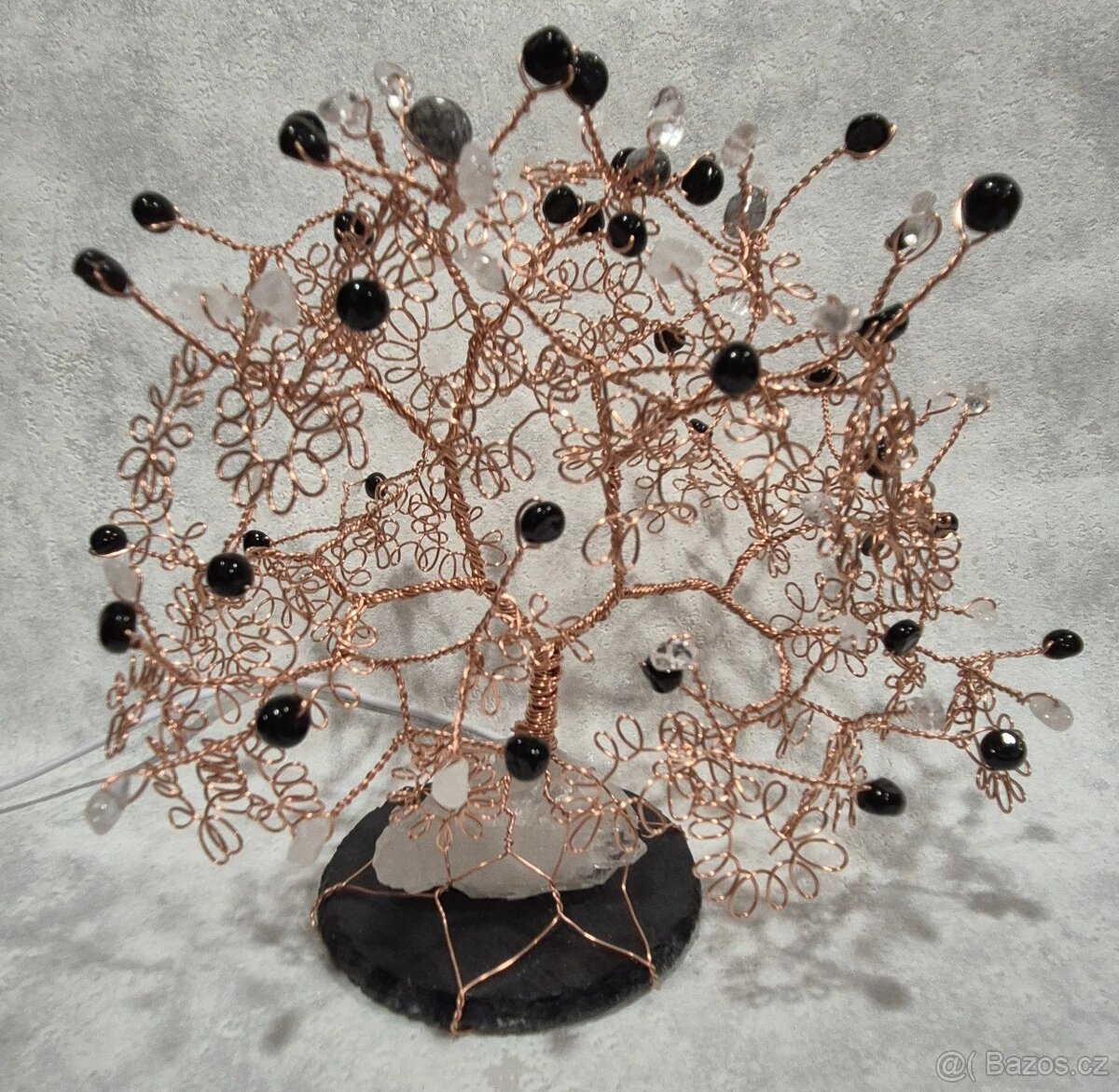 Strom života a štěstí – Křišťál s turmalínem