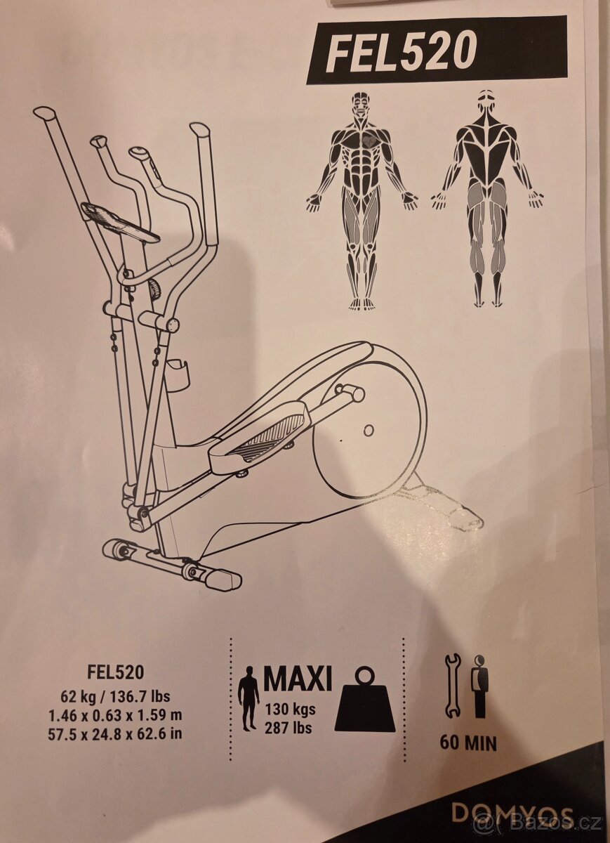 eliptický trenažér DOMYOS EL 520