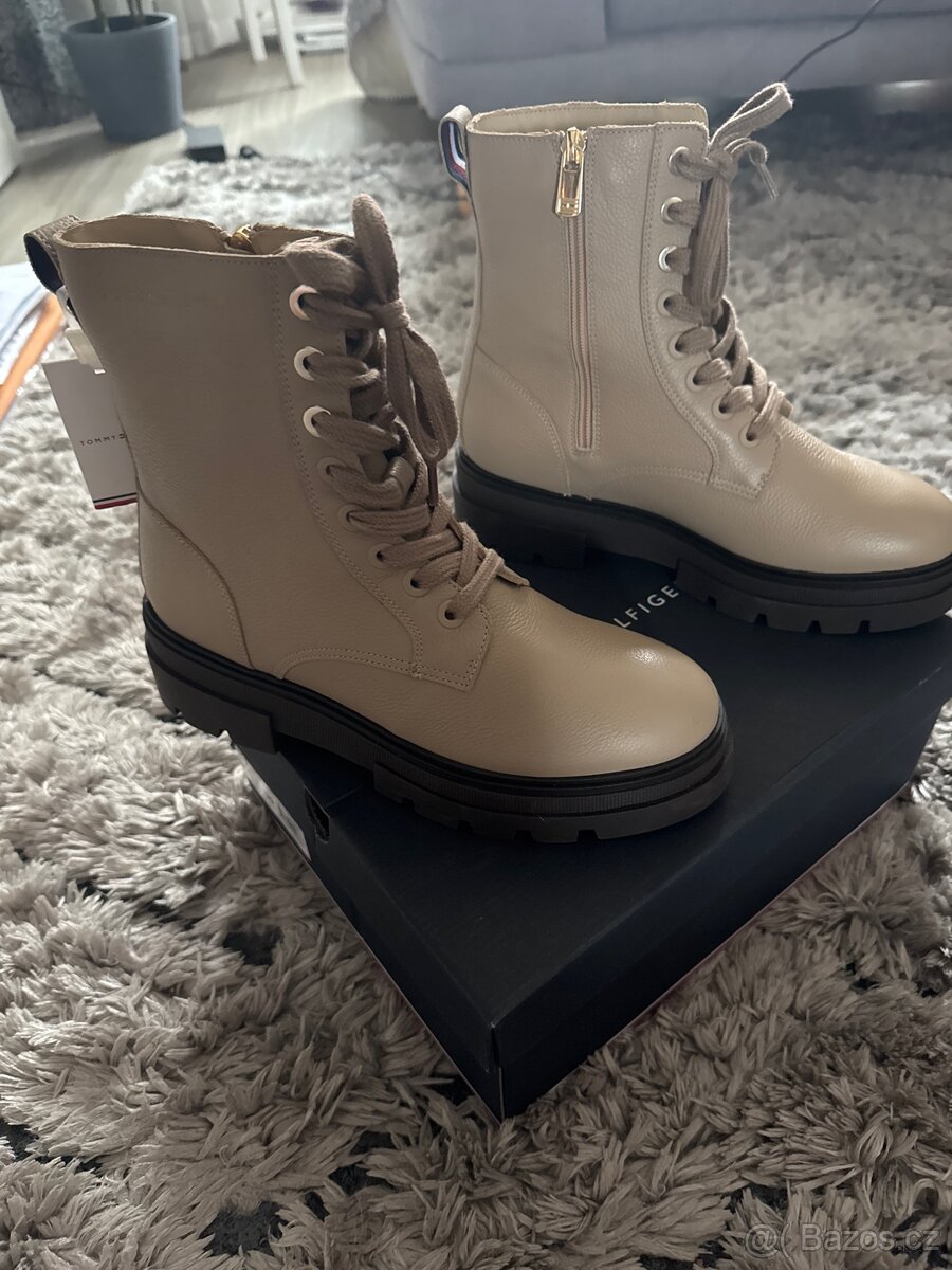 kožené značkové boty Tommy Hilfiger vel 39, nové