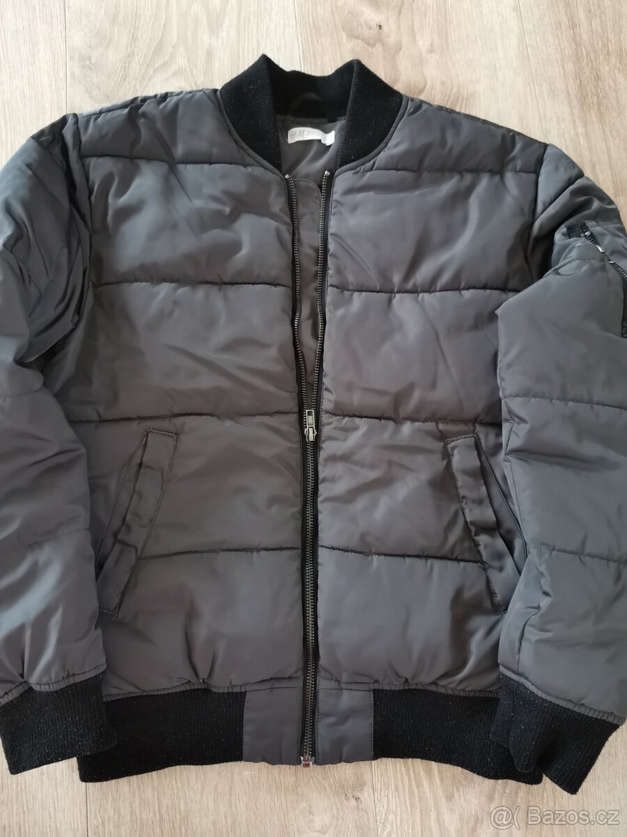 Šedý bomber zn.H&M, vel.164