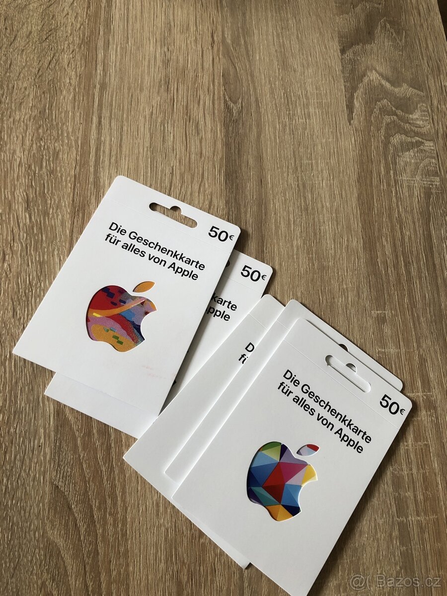 dárkové karty apple 50 eur