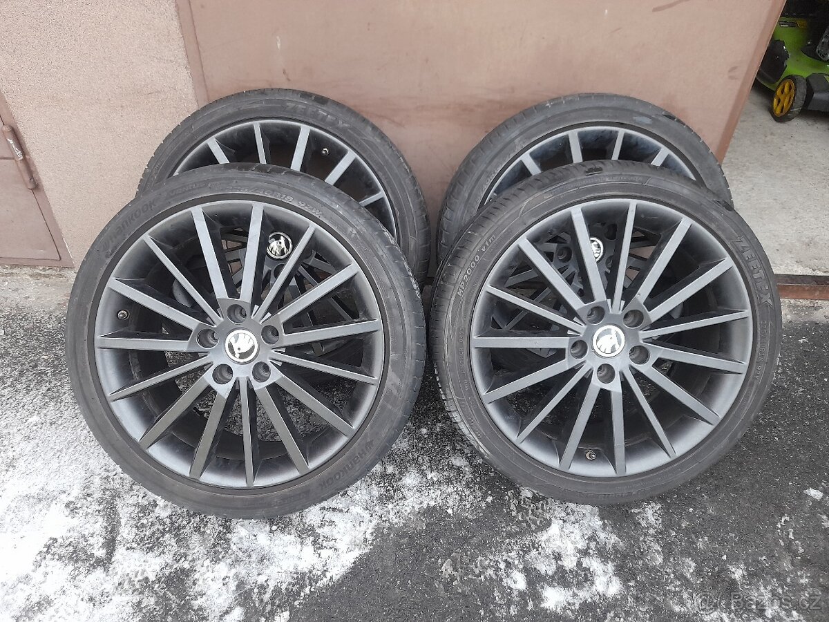 Originál alu kola Škoda model Turini rozteč 5x112 R18.