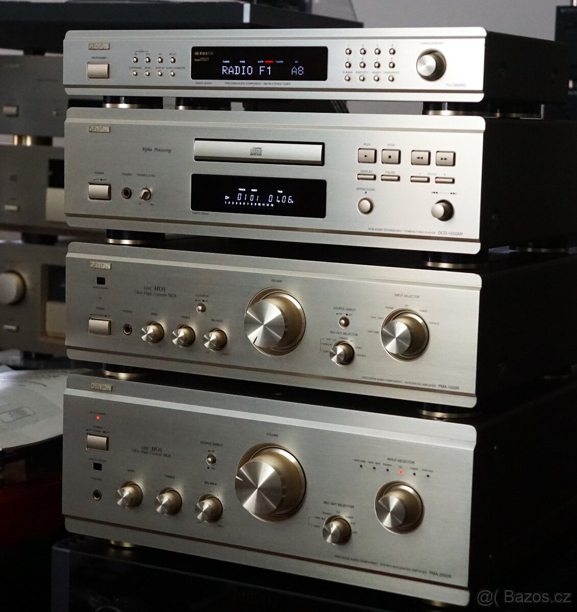 DENON SET komplet set v provedení champagne včetně manuálů
