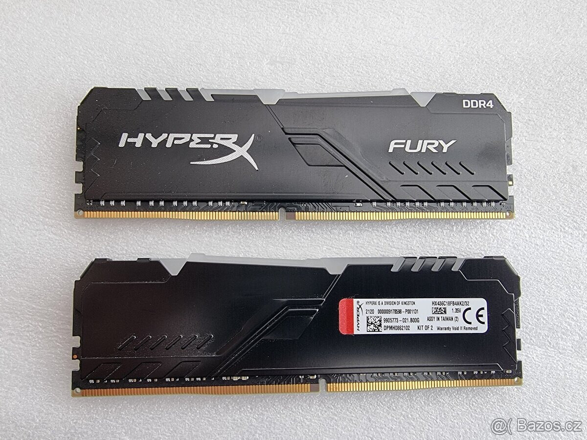 Kingston HyperX FURY 32GB KIT DDR4 3600MHz CL18 Beast Black