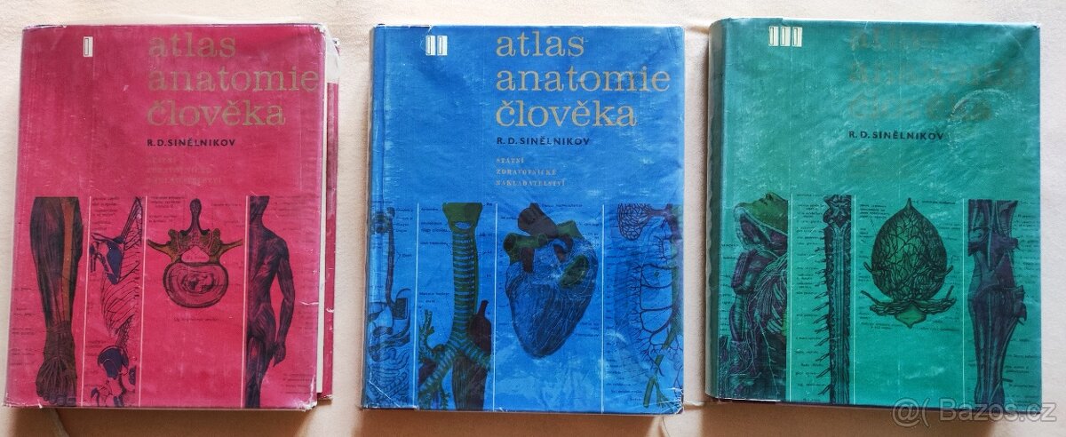 atlas anatomie člověka - 3 díly