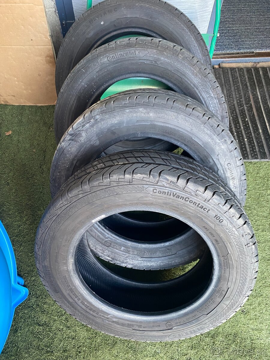 4 ks pneu 195/65 R 16 C letní ContiVan Contact - VITO W447