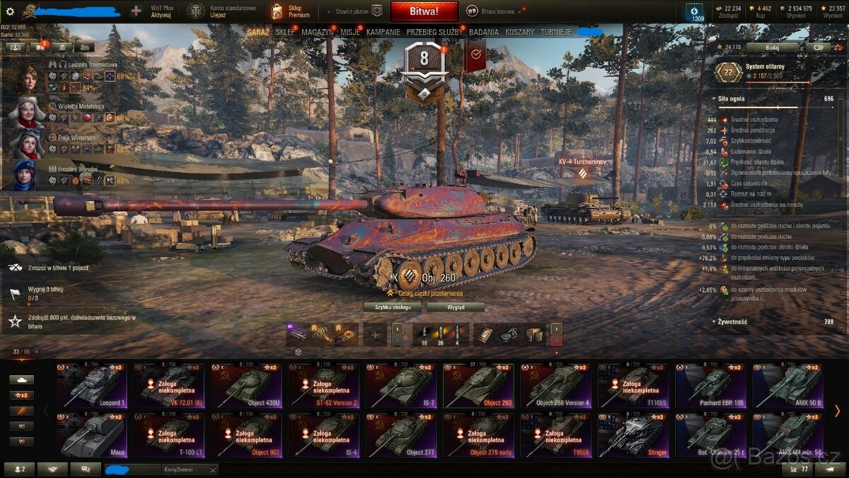 Pc verze Wot ůčet