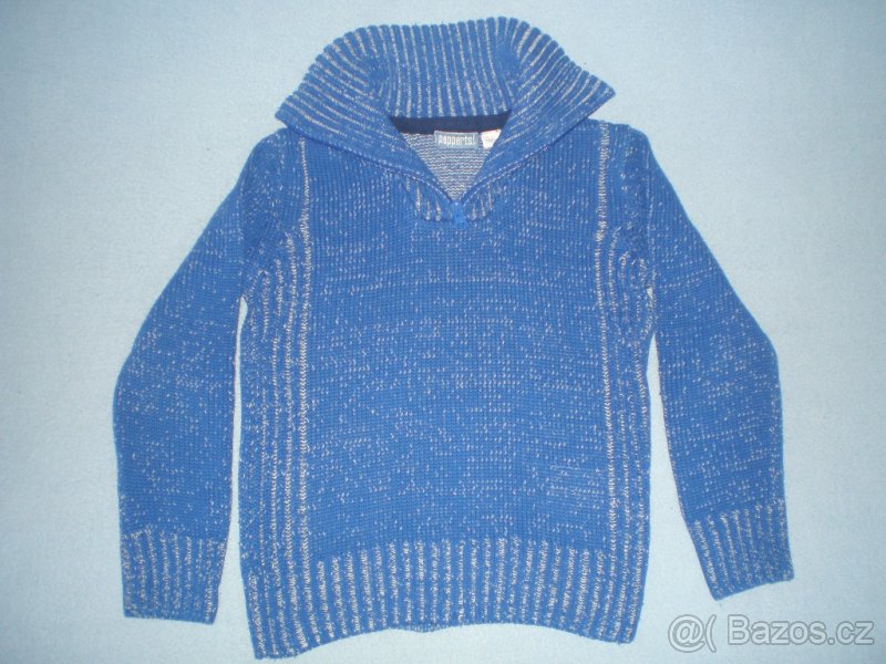 Chlapecký melírovaný svetr vel. 122/128
