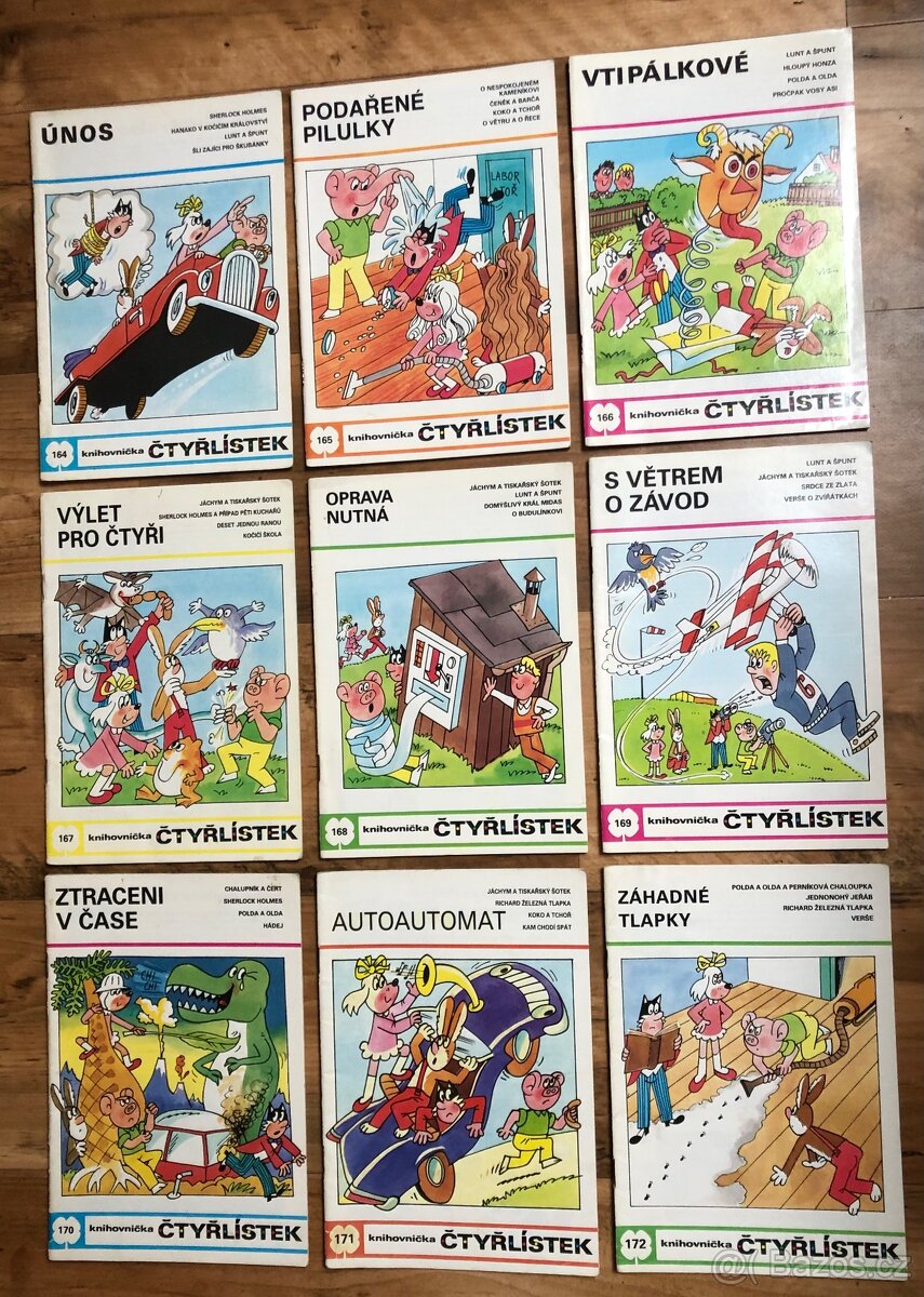 Čtyřlístek číslo 164 až 172