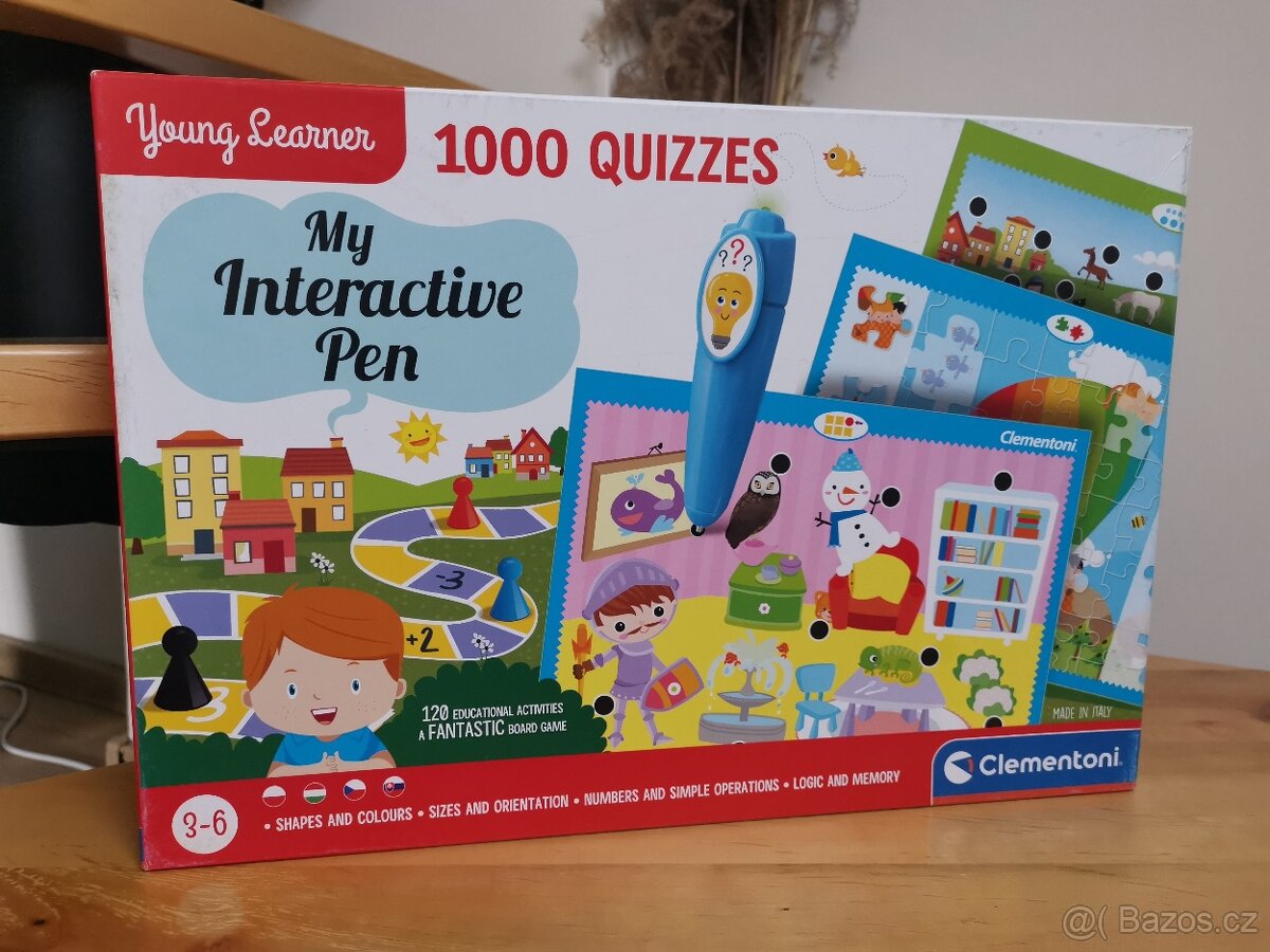 Clementoni 1000 kvízů + interaktivní péro