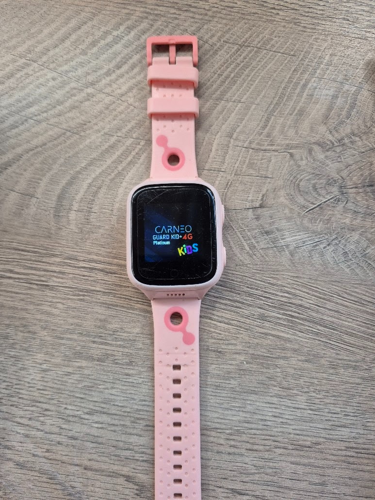 Chytré hodinky CARNEO GUARDKID+ 4G Platinum - růžové