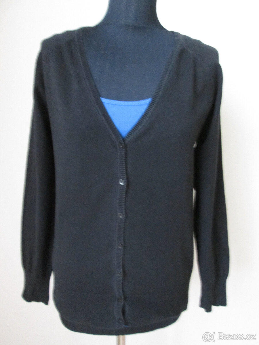 Dámský svetr rozepínací - černý