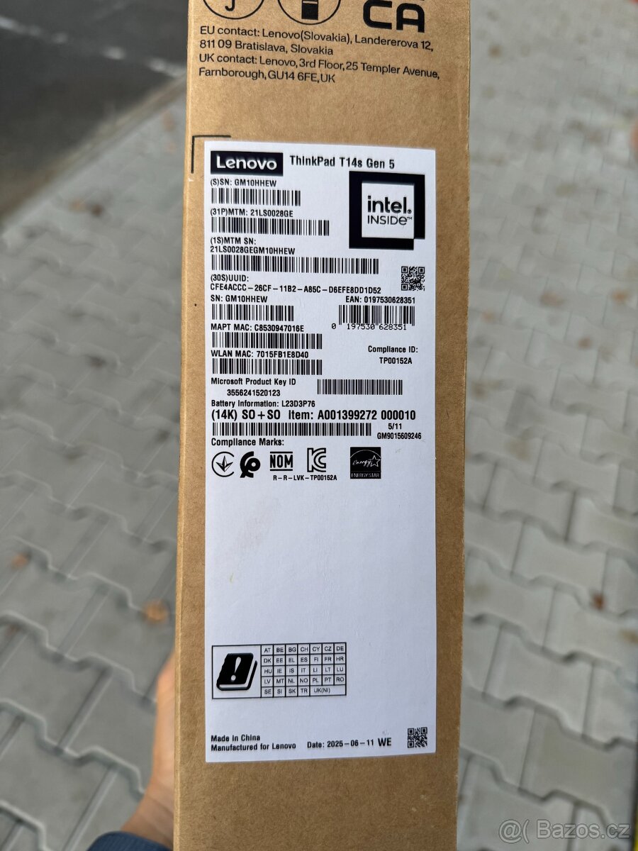 Nový Thinkpad T14s Gen 5 Ultra7 155U