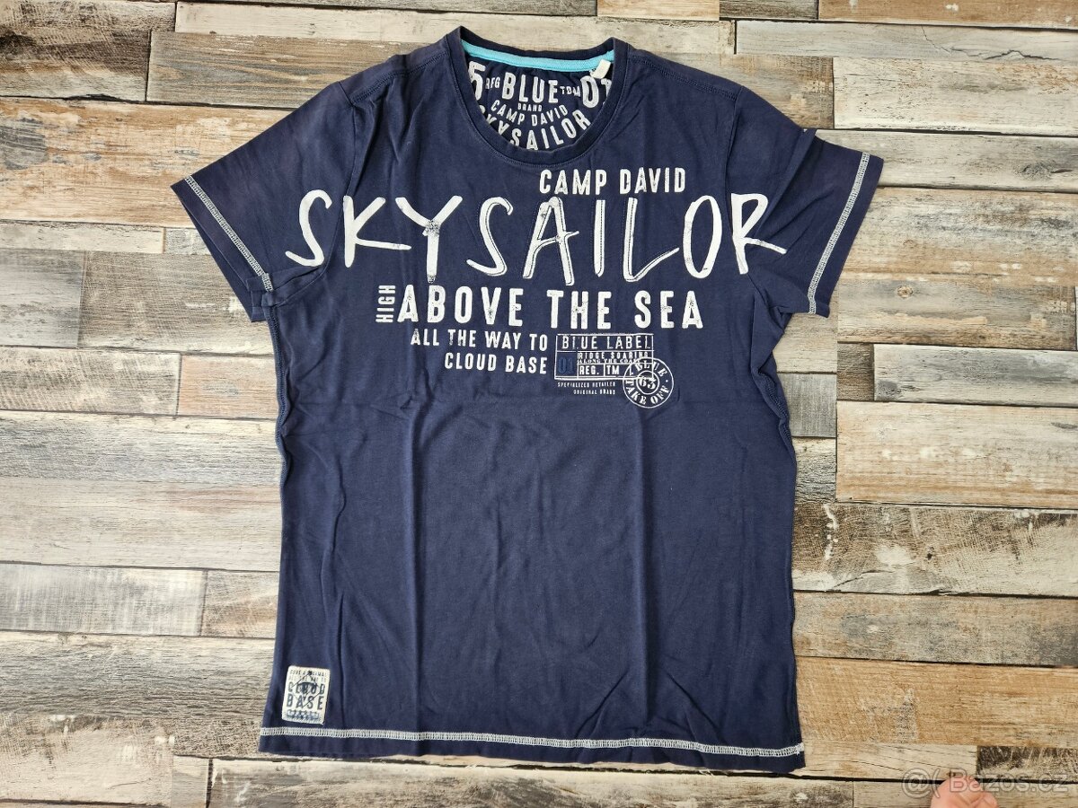 Camp David tmavě modré tričko