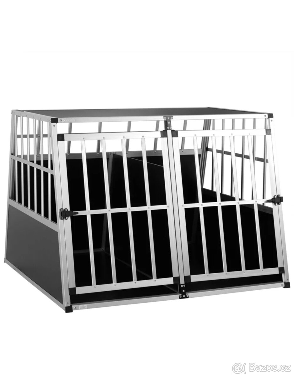 Dvojitý přepravní box pro psy XXL