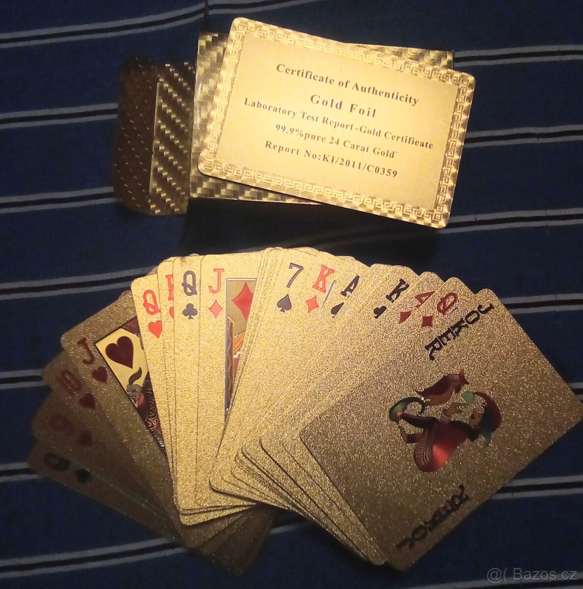 Kanastové karty zlaté