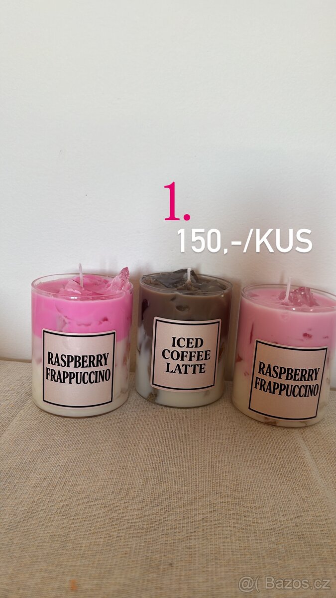 Ručně dělané svíčky – různé motivy