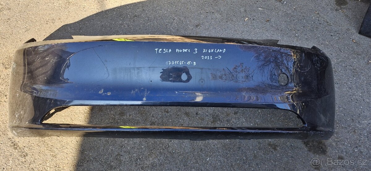 Predni naraznik tesla model 3 highline