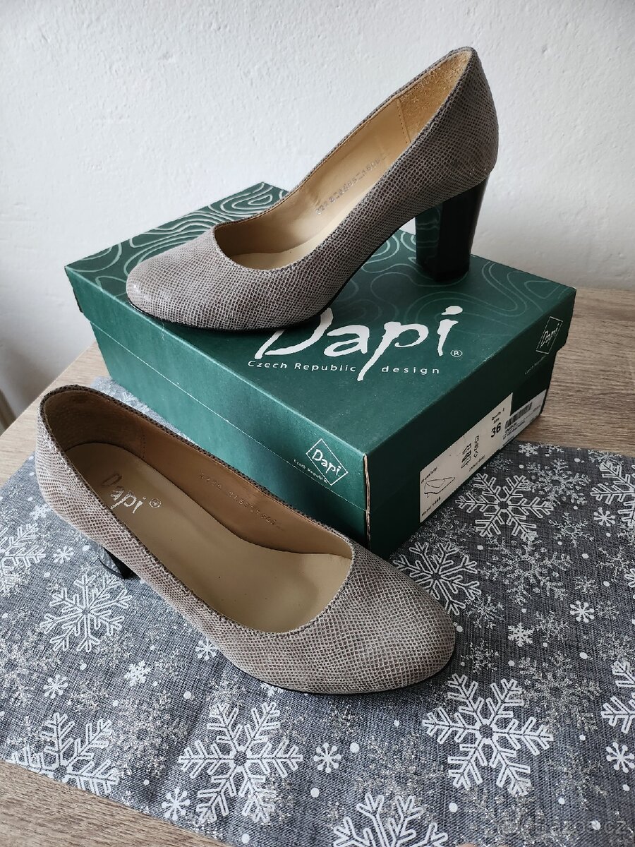 Kožené lodičky Dapi