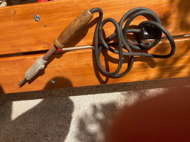 Elektrická pájka - retro