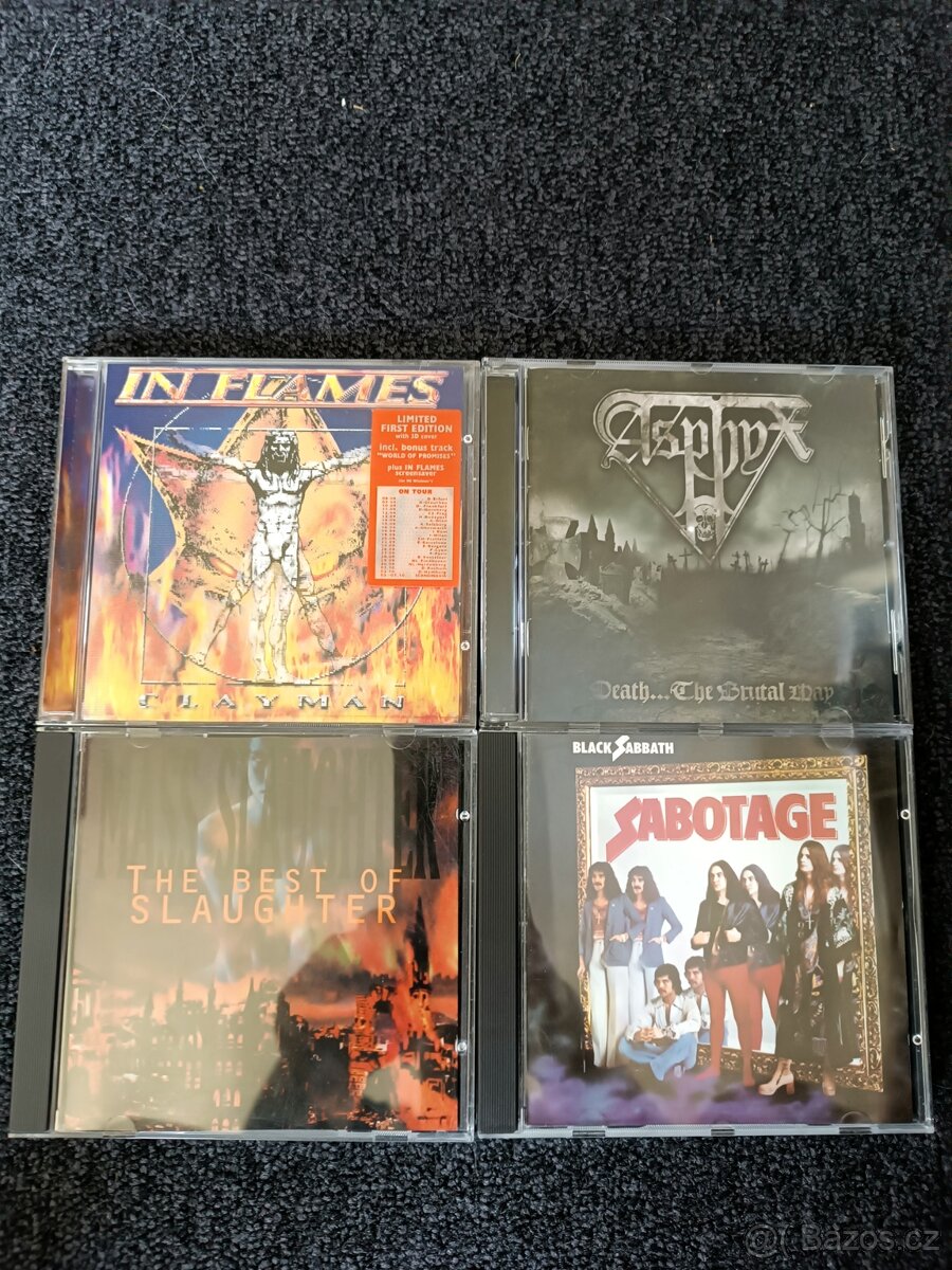 CD Black Sabbath, Asphyx, In Flames, Slaughter