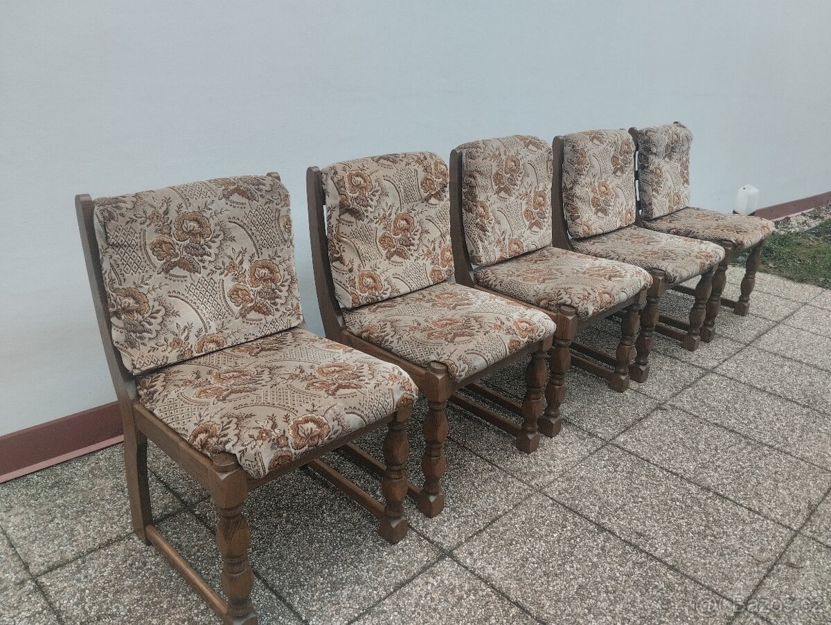 židle z masívu, polokřesílka, rustikální nábytek