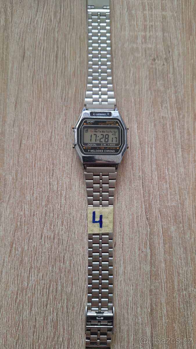 4.Retro pánské digitálky Kessel 7 melodií