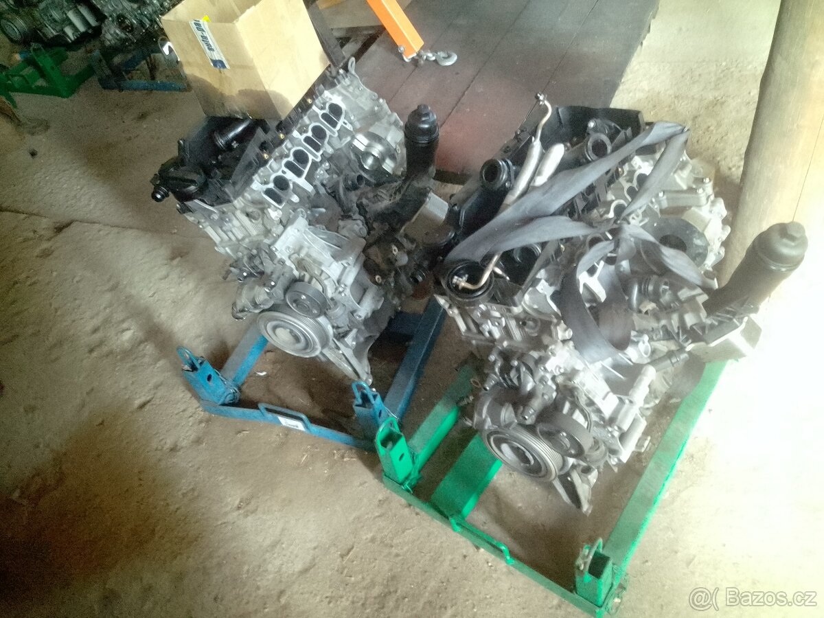 BMW motor 2.0d 140kw B47D20B na díly poškozený