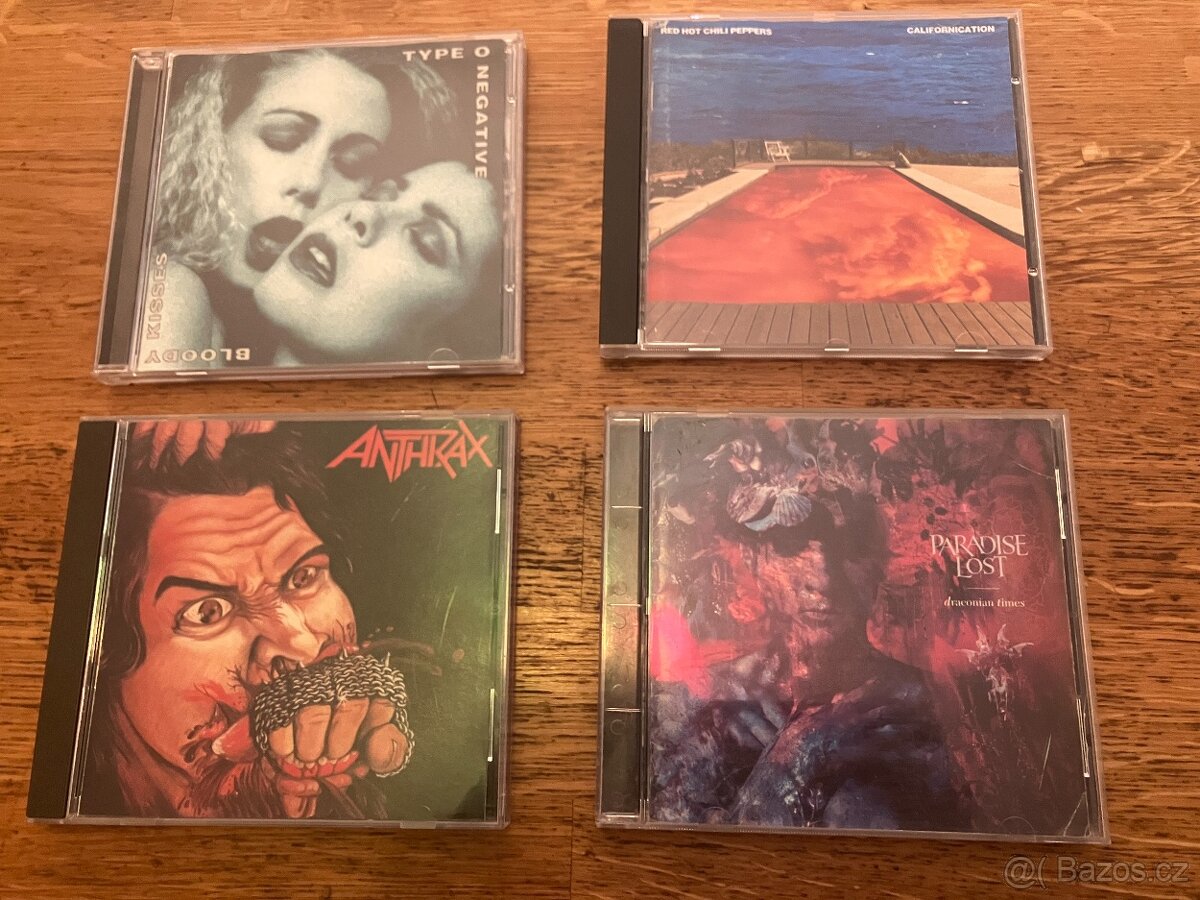 Anthrax Paradise Lost Red Hot Chili Peppers Type O negative