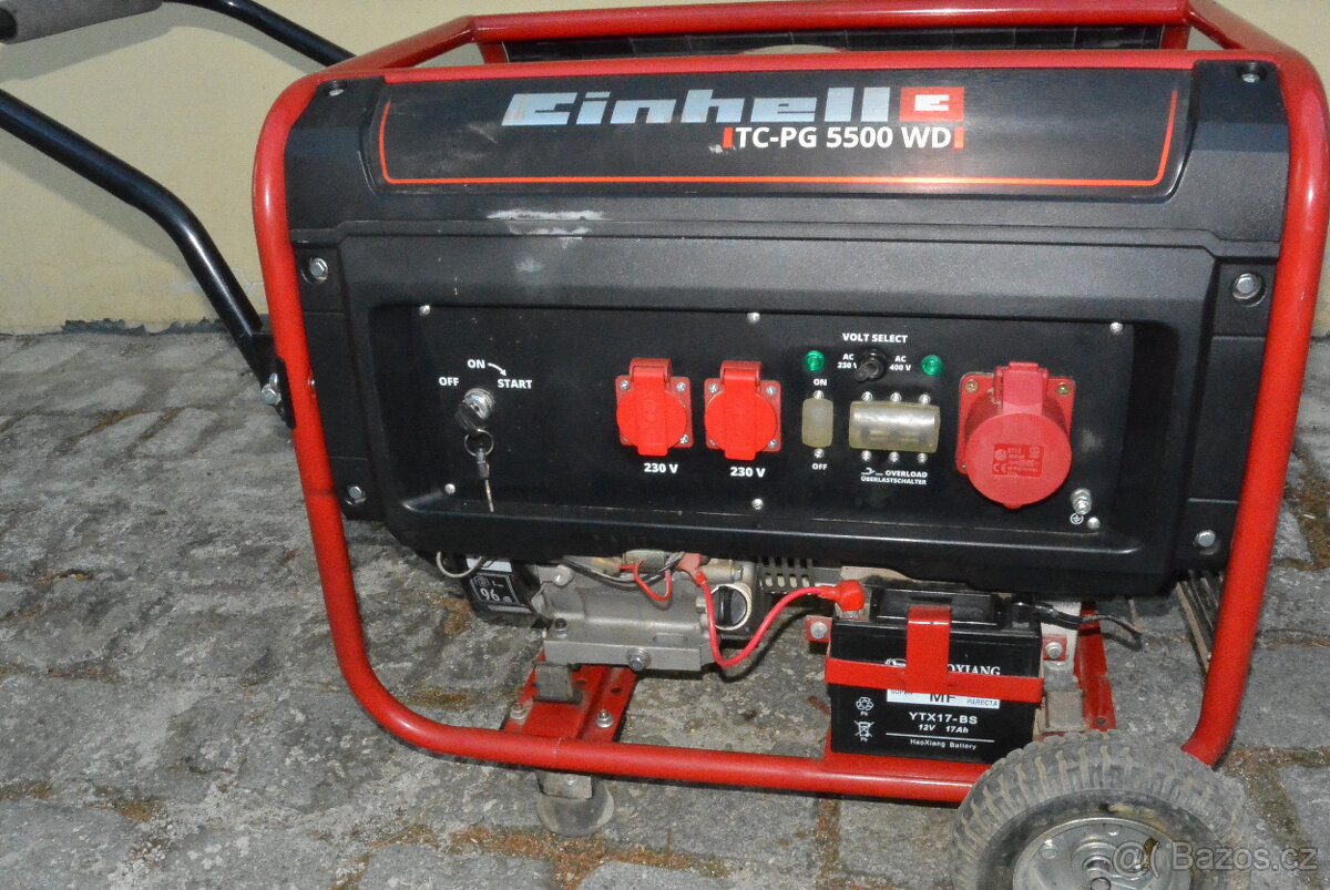 elektrocentrála Einhell 5,5 kW, levně