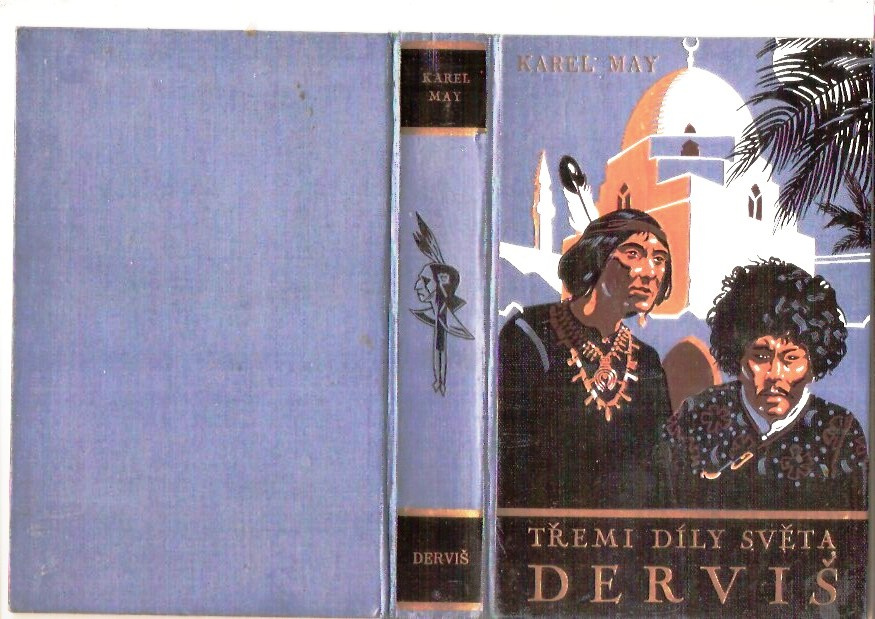 Komplet nepoužité desky na Třemi díly světa - Karel May