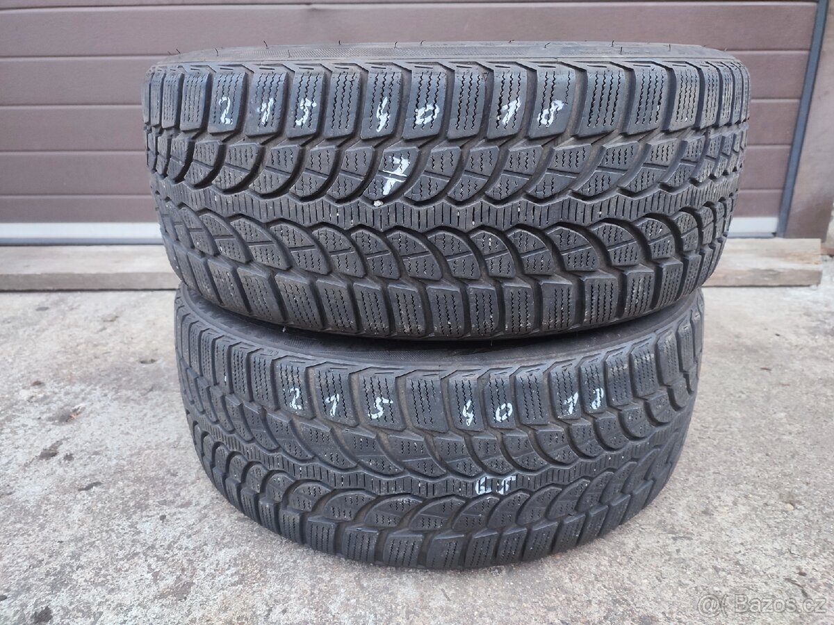 215/40/18 89V ZIMNÍ BRIDGESTONE 2X DOT 3918