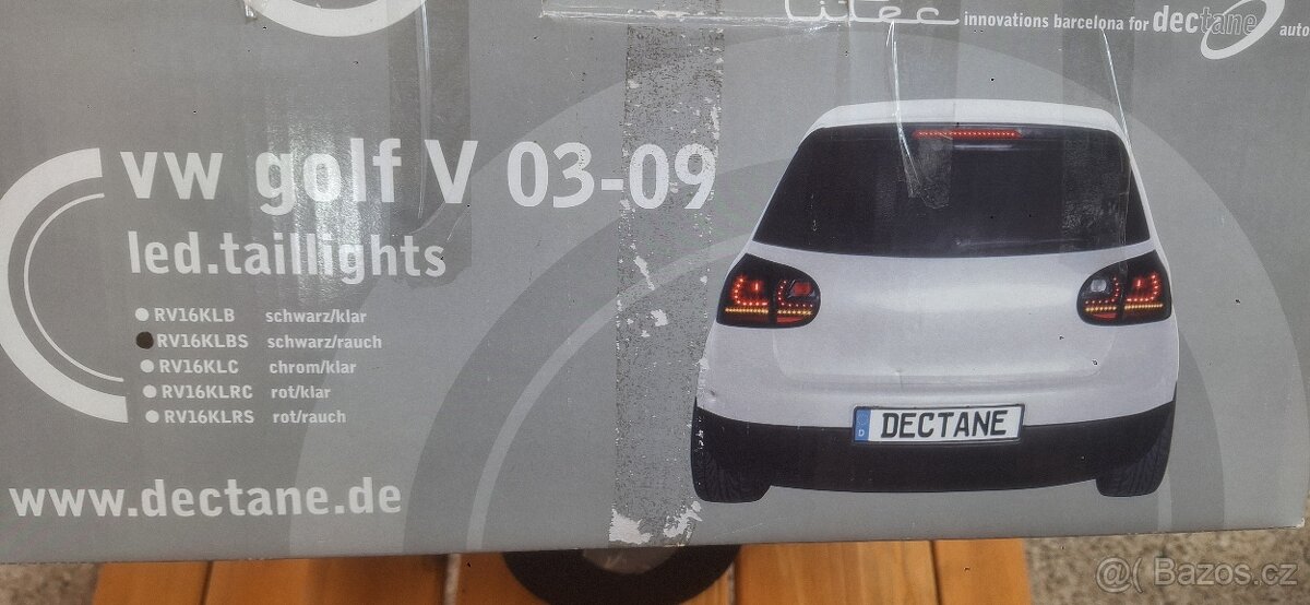 VW Golf 5 Zadní LED světla