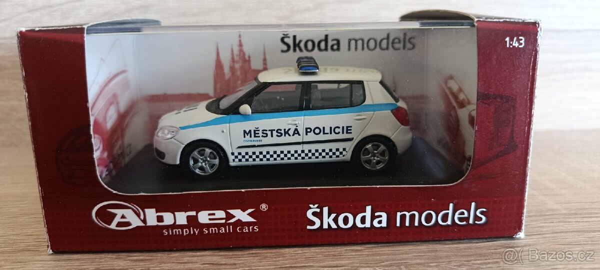 Škoda Fabia II Městská Policie Ostrava Abrex 1:43