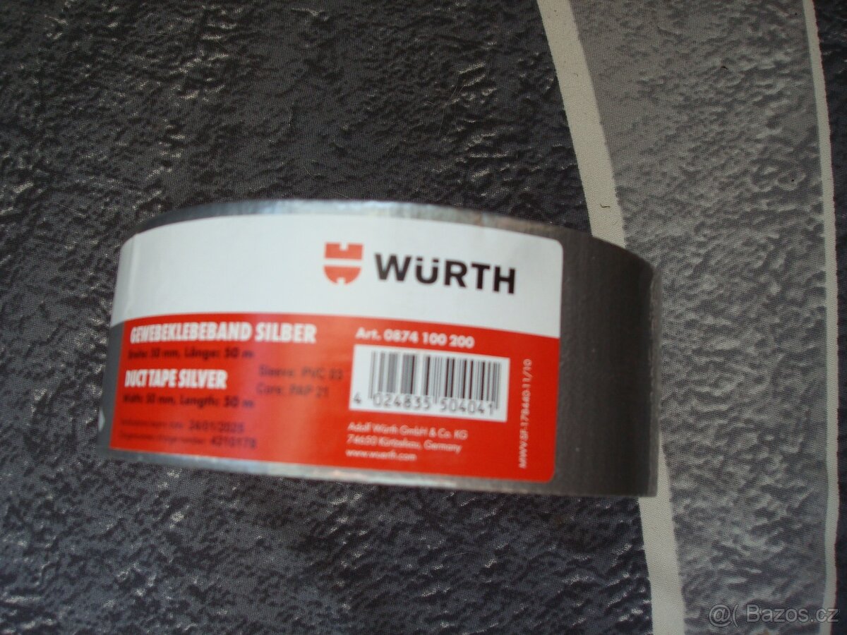 Würth lepící páska stříbrná 50 mm x 50 m
