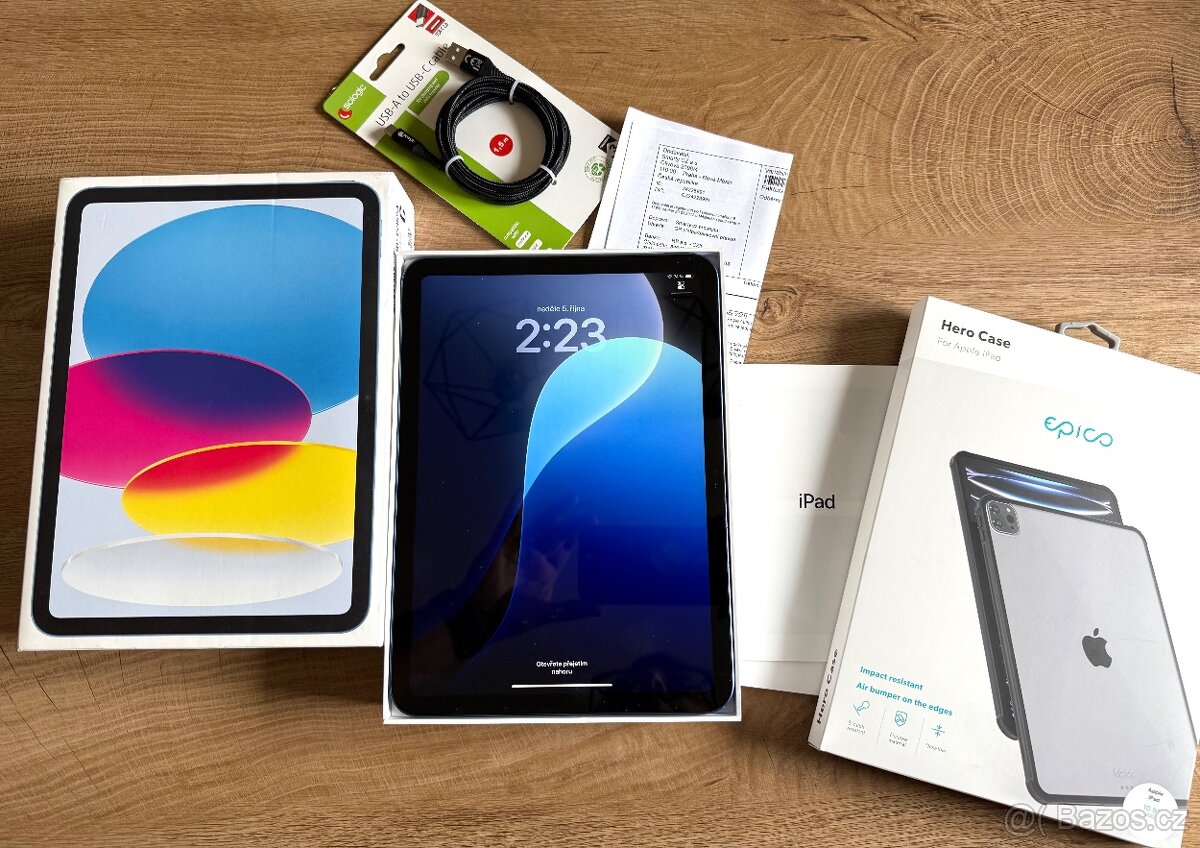 Apple iPad 10gen. 2022, 64gb modrý, ZÁRUKA