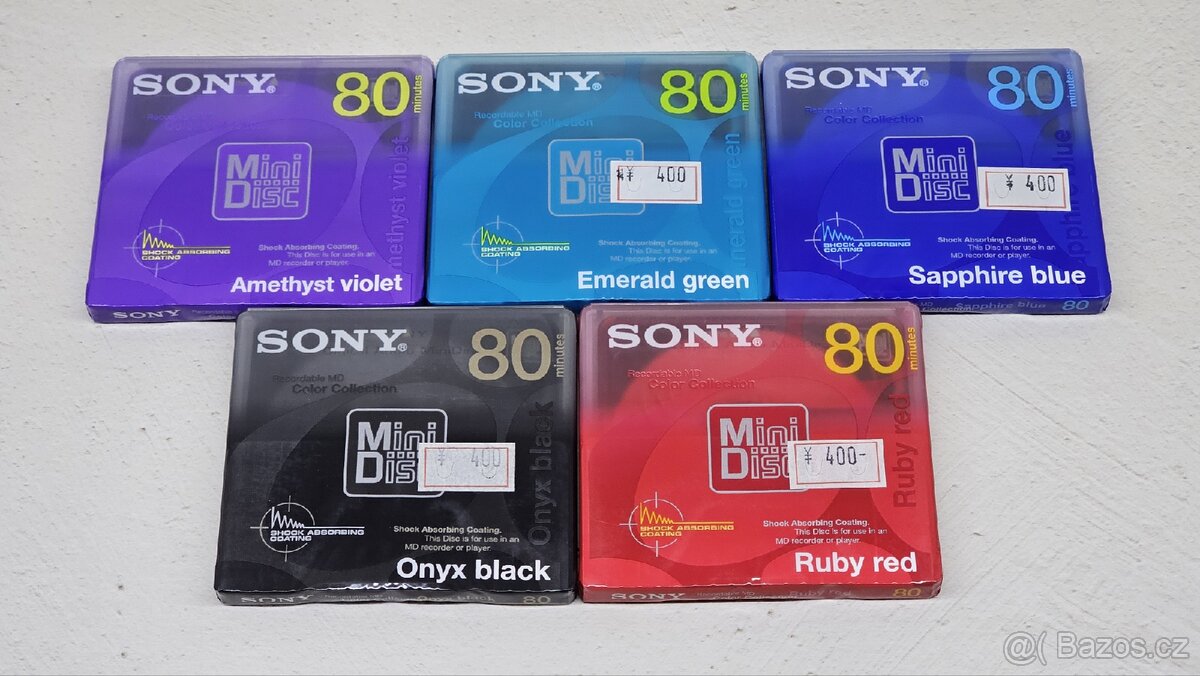 Minidisc Minidisk media MD sony nové