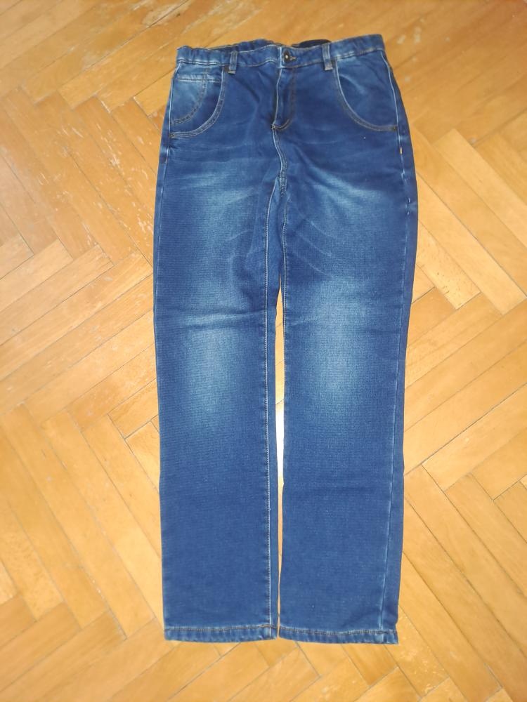 Dámské zateplené kalhoty džíny vel.34