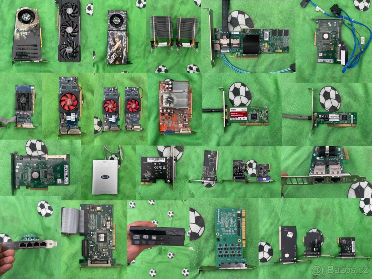 PC historie - grafické karty, pci karty, komponenty