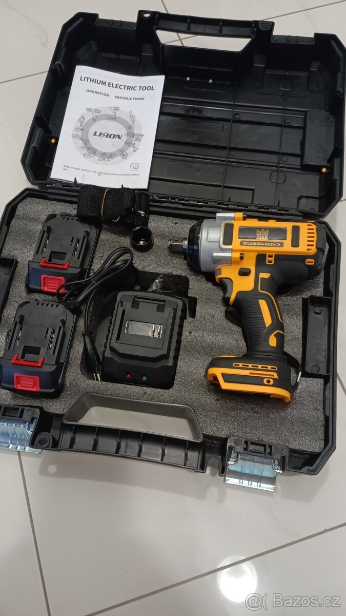 Aku rázový utahovák TIGO MD-38 , 2x baterie - NOVÝ