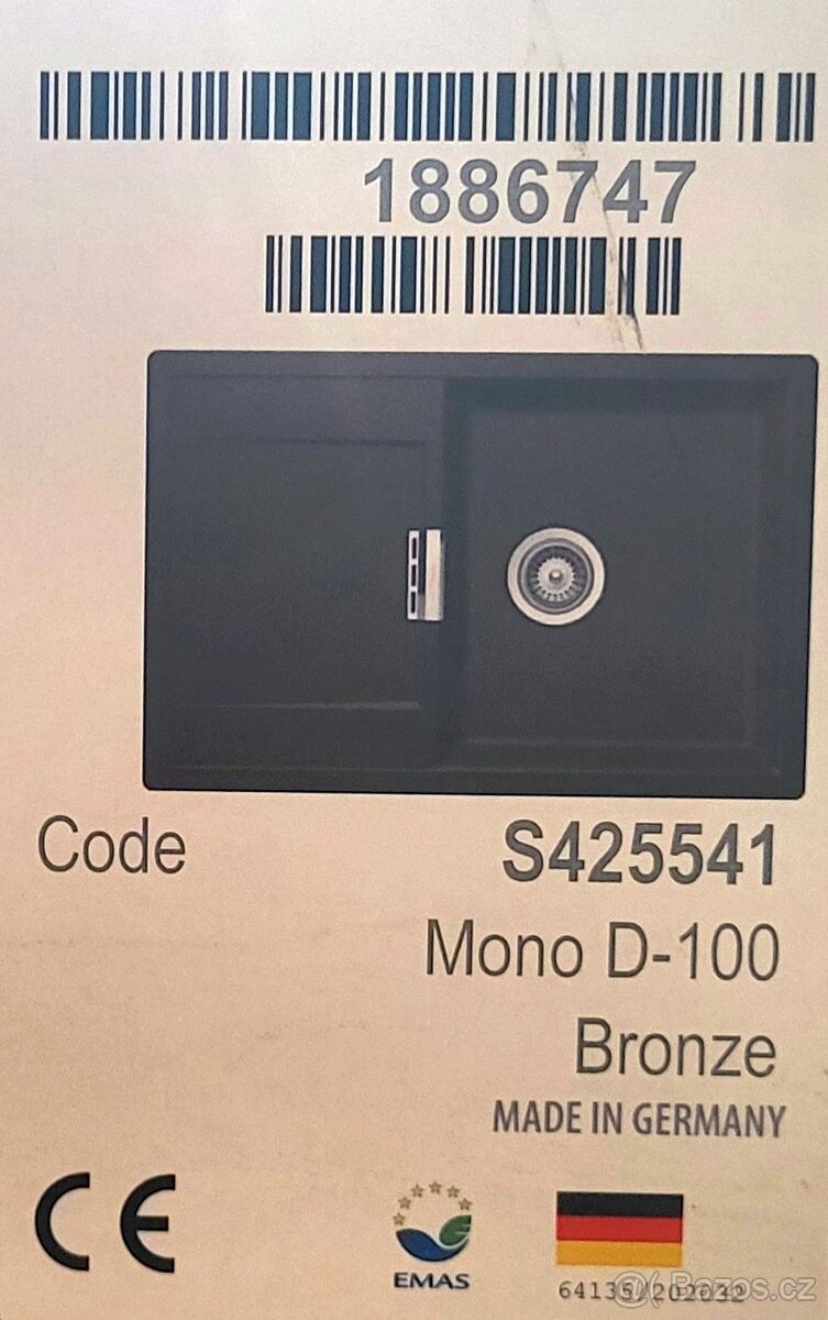 Prodám dřezy SCHOCK MONO D 100- Bonz/Magma