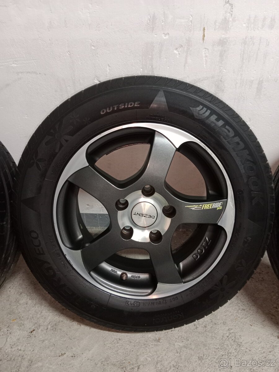 Letní sada 5x114.3 R15 DOTZ Freeride peak pneu Hankook
