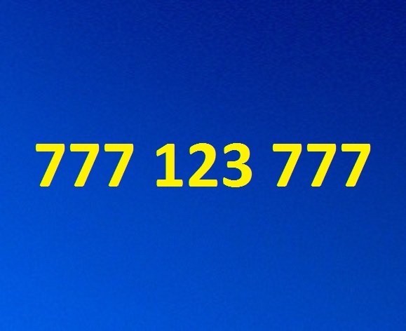 Zl+té číslo 777 123 777