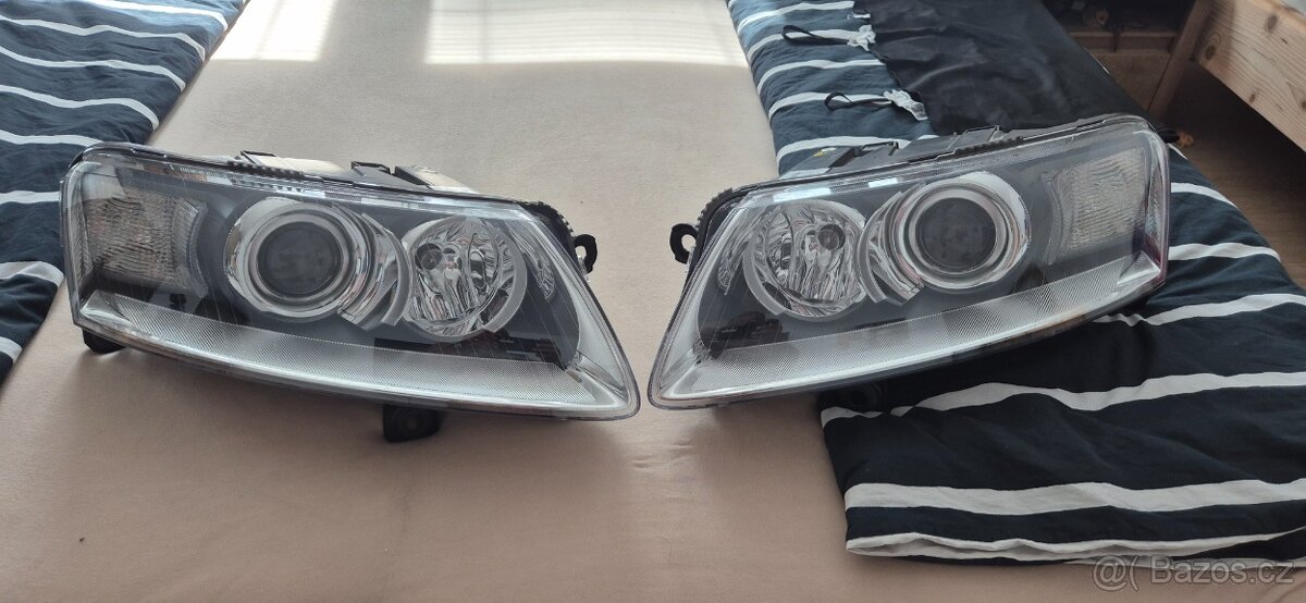 Přední světla audi a6 4f pred fl.
