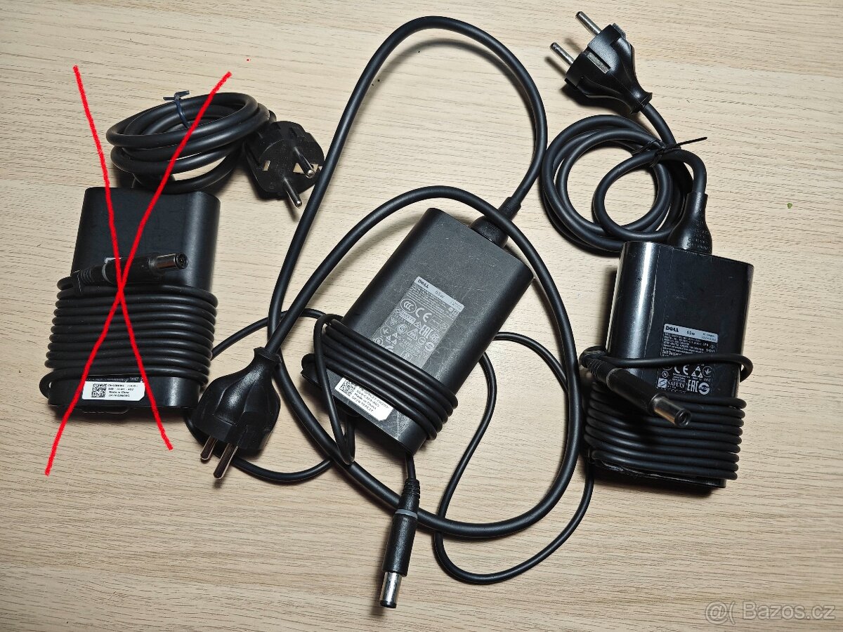 Cestovní originál adapter Dell k laptopu 3PIN 65W