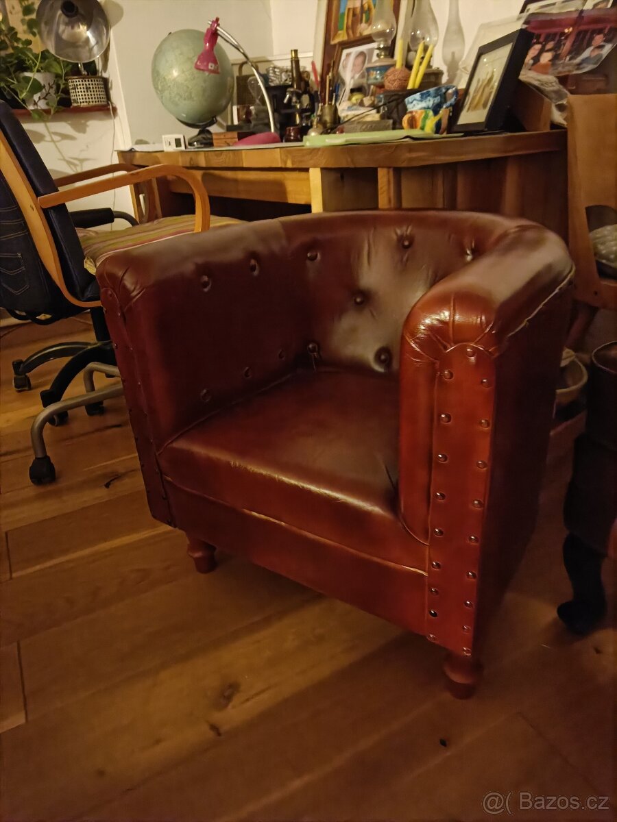 hnědé kožené křelo 2 ks kozí kůže nové důvpd stěhování, cen