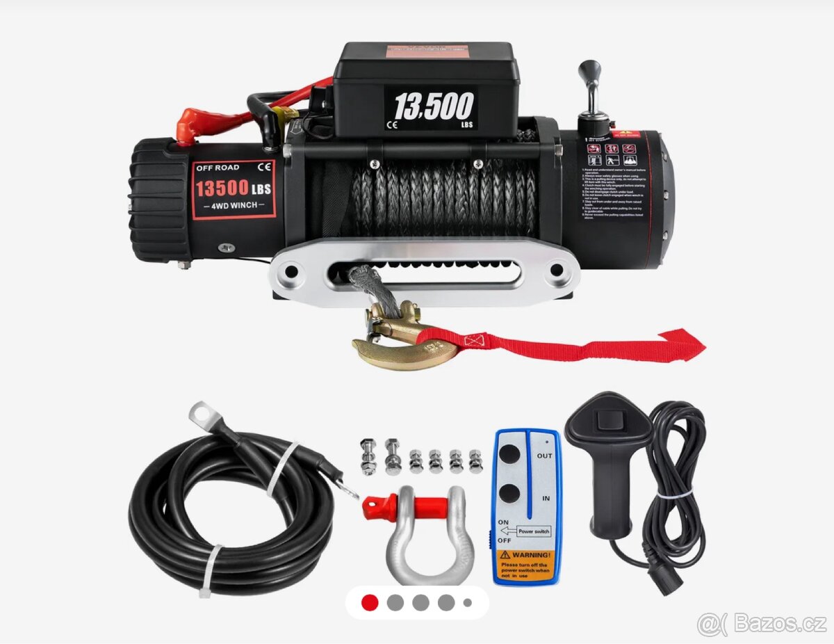 VEVOR Elektrický naviják 13 500 lb, 12 V DC