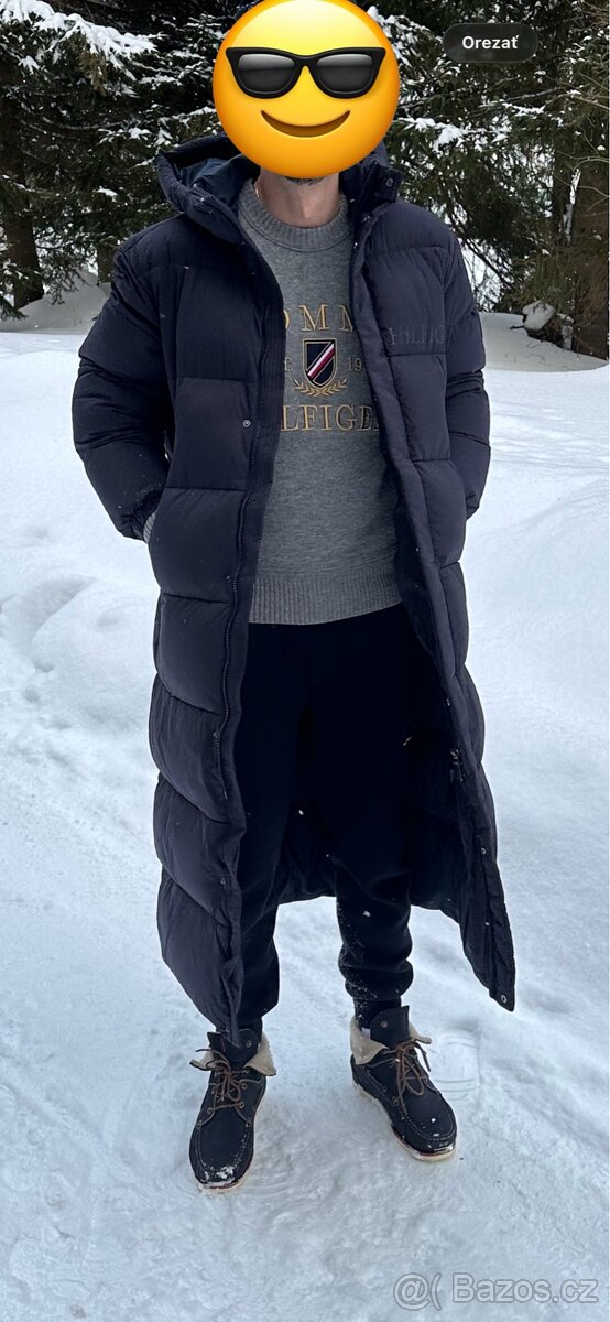 Tommy Hilfiger pánska páperová dlhá bunda, S