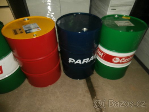 Sudy plechové 200 l  lakované na stojato od oleje po 300 kč