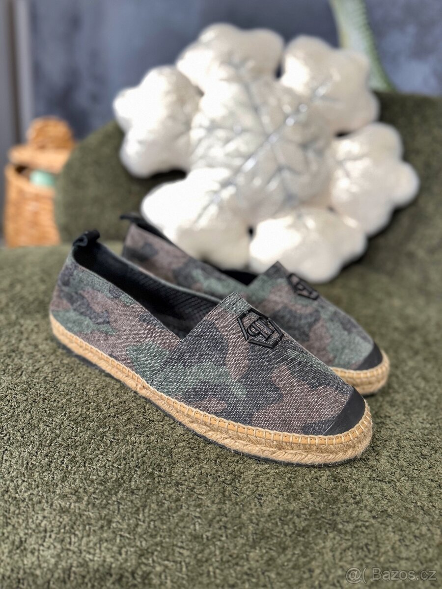 Luxusní, pánské espadrilky Philipp Plein